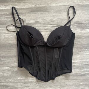 Black corset top